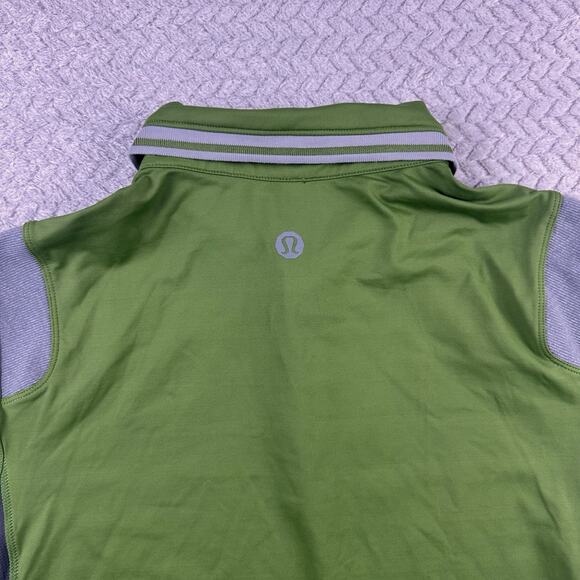 Lululemon Mens Polo Pullover Green Shirt Size Medium Activewear Golf - Picture 7 of 11
